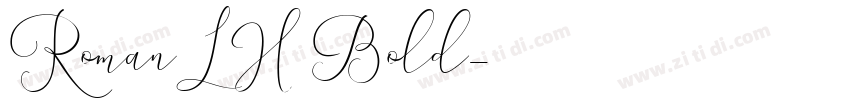 RomanLH Bold字体转换
